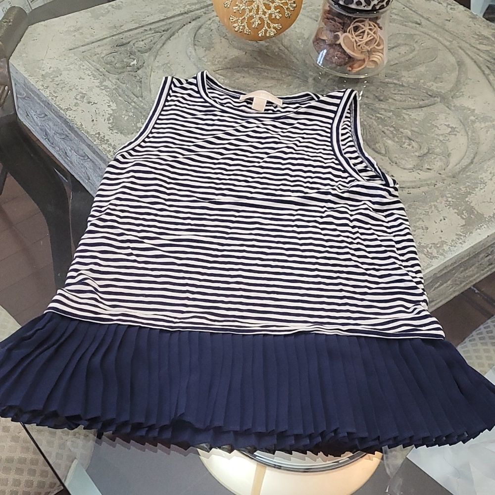 michael Kors Stripped Sleeves Blouse